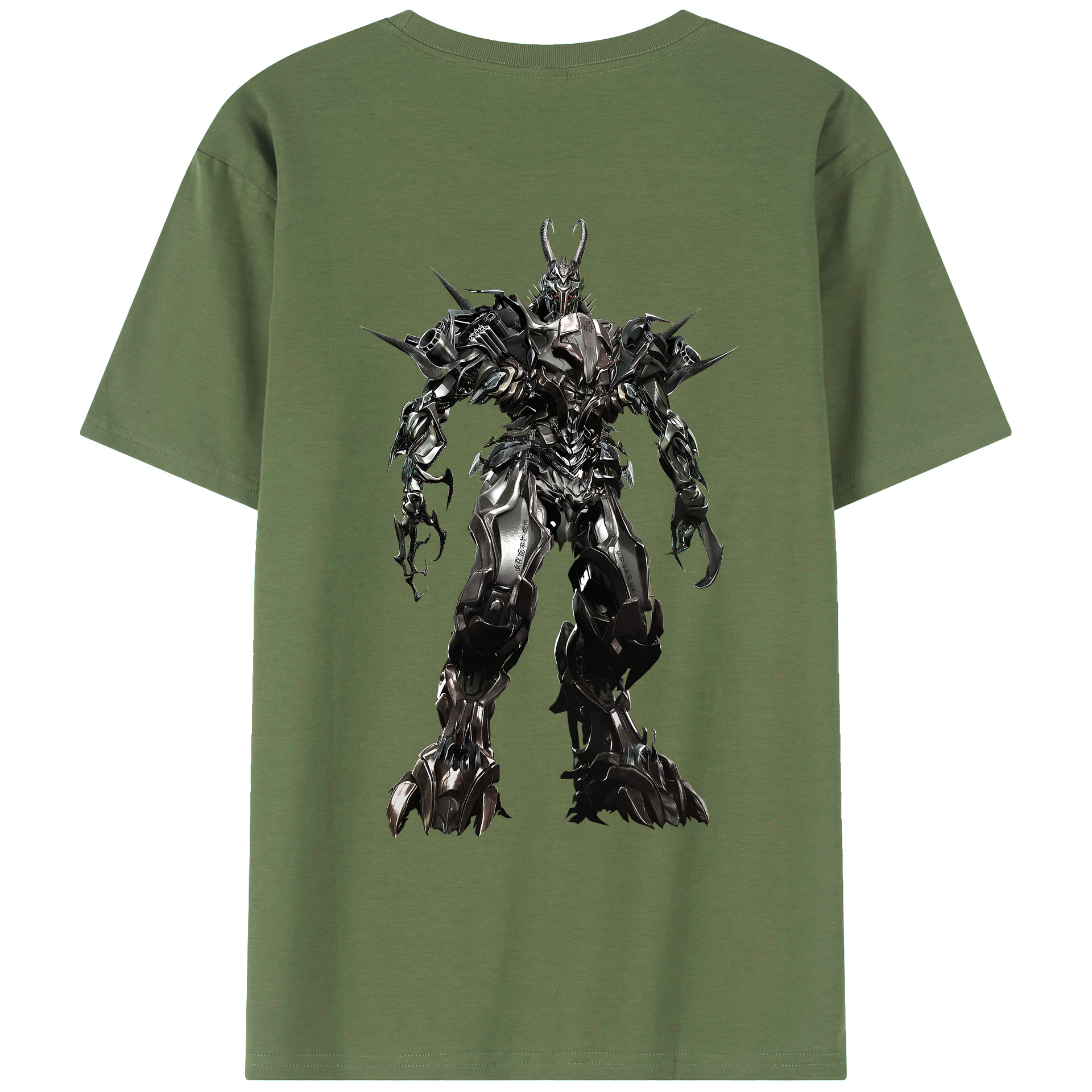 （画像用） Transformers トランスフォーマー 綿100％ メンズ半袖Tシャツ（バックプリント） 通気性